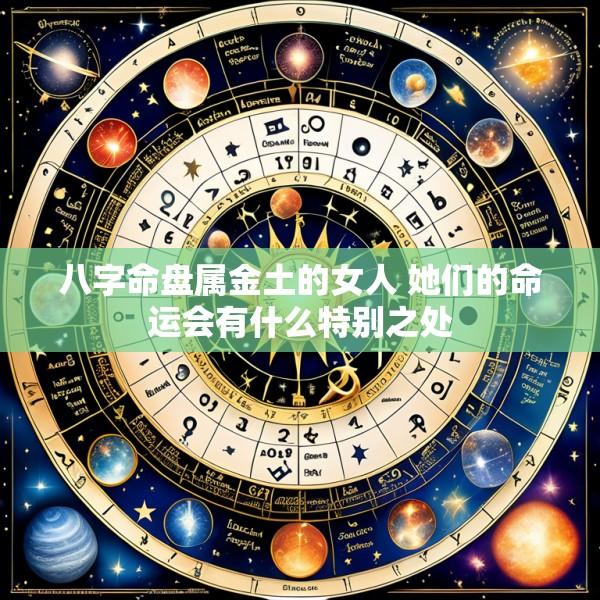 八字命盘属金土的女人 她们的命运会有什么特别之处