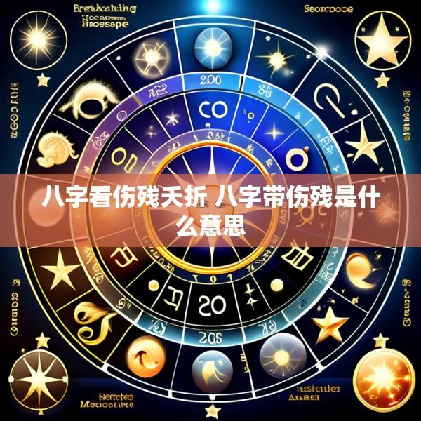 八字看伤残夭折 八字带伤残是什么意思