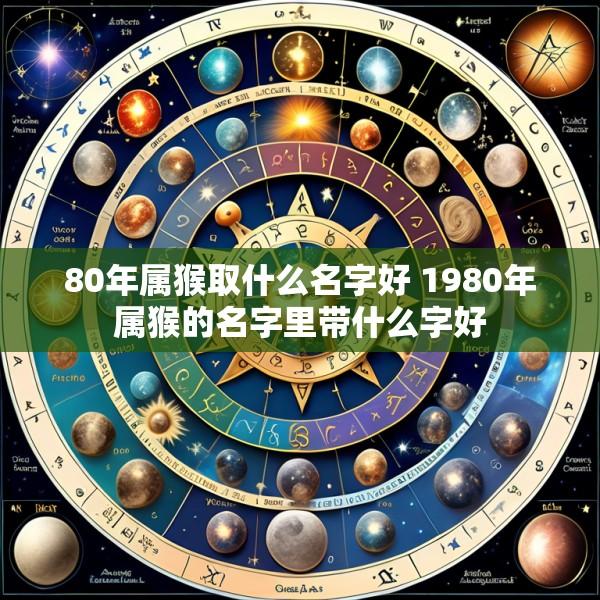 80年属猴取什么名字好 1980年属猴的名字里带什么字好