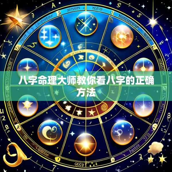 八字命理大师教你看八字的正确方法