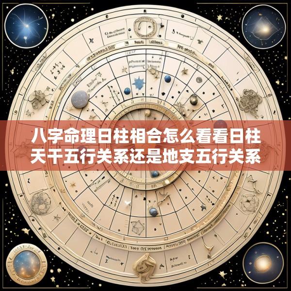 八字命理日柱相合怎么看看日柱天干五行关系还是地支五行关系
