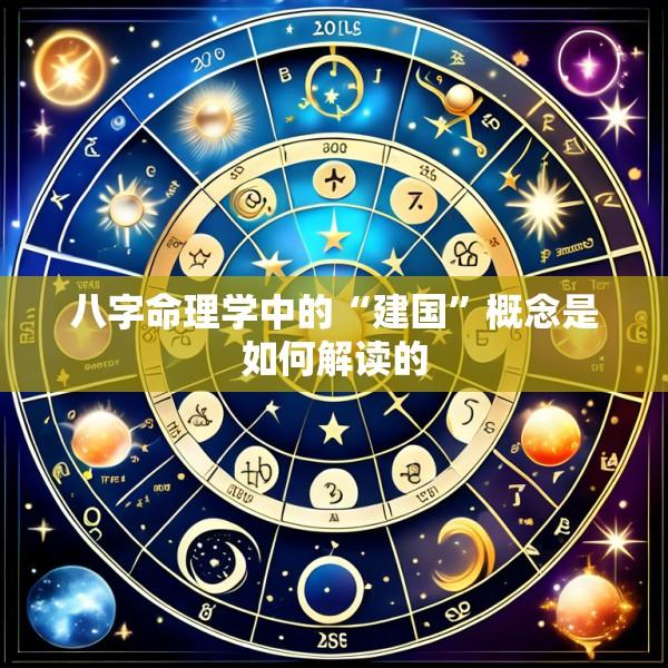 八字命理学中的“建国”概念是如何解读的