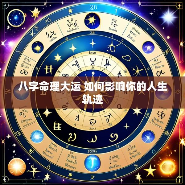 八字命理大运 如何影响你的人生轨迹