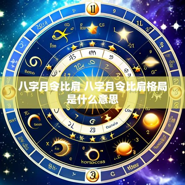 八字月令比肩 八字月令比肩格局是什么意思