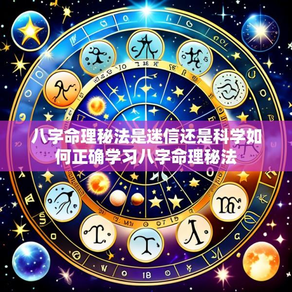 八字命理秘法是迷信还是科学如何正确学习八字命理秘法