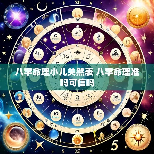 八字命理小儿关煞表 八字命理准吗可信吗