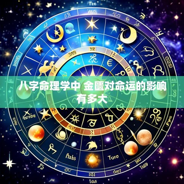八字命理学中 金匮对命运的影响有多大