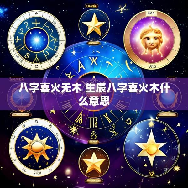 八字喜火无木 生辰八字喜火木什么意思