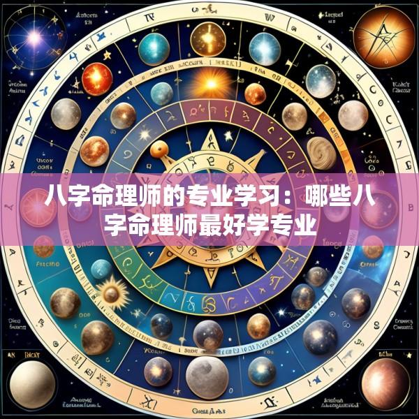 八字命理师的专业学习：哪些八字命理师最好学专业