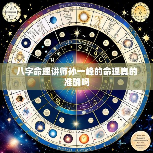 八字命理讲师孙一峰的命理真的准确吗