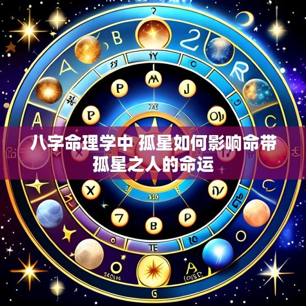 八字命理学中 孤星如何影响命带孤星之人的命运