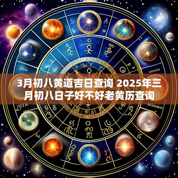3月初八黄道吉日查询 2025年三月初八日子好不好老黄历查询