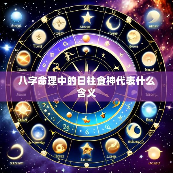 八字命理中的日柱食神代表什么含义