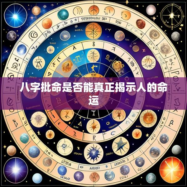 八字批命是否能真正揭示人的命运