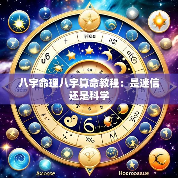 八字命理八字算命教程：是迷信还是科学