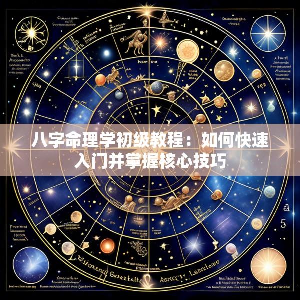 八字命理学初级教程：如何快速入门并掌握核心技巧