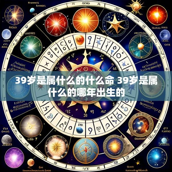 39岁是属什么的什么命 39岁是属什么的哪年出生的