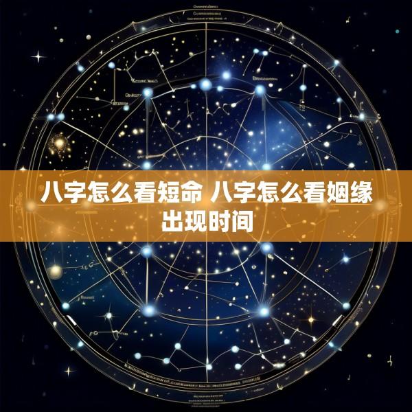 八字怎么看短命 八字怎么看姻缘出现时间