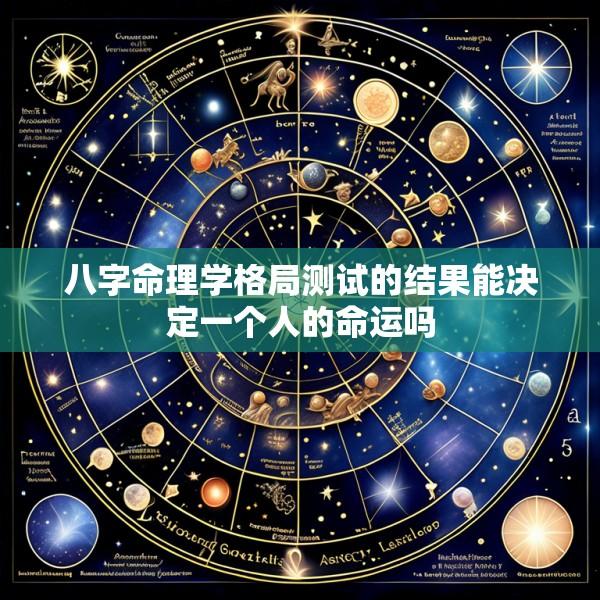 八字命理学格局测试的结果能决定一个人的命运吗