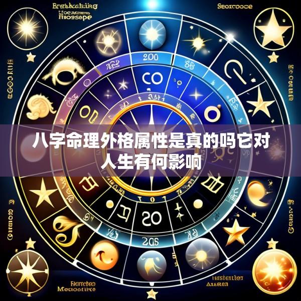八字命理外格属性是真的吗它对人生有何影响