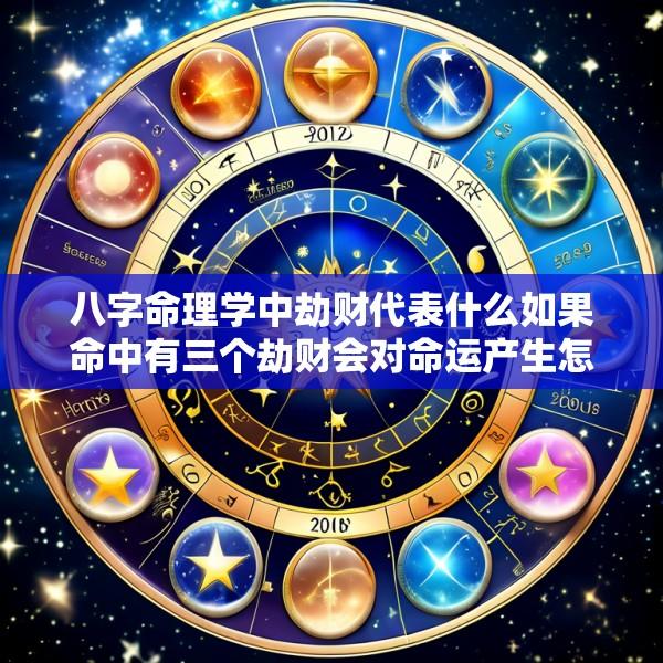 八字命理学中劫财代表什么如果命中有三个劫财会对命运产生怎样的影响
