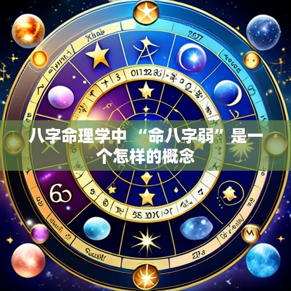 八字命理学中 “命八字弱”是一个怎样的概念