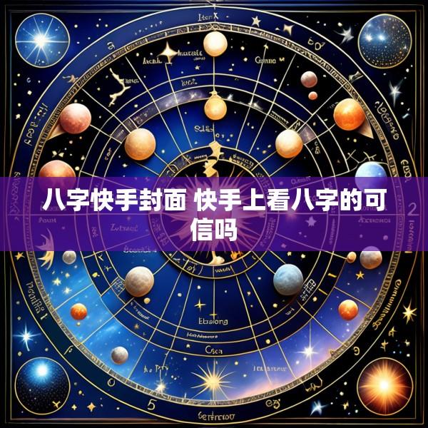 八字快手封面 快手上看八字的可信吗