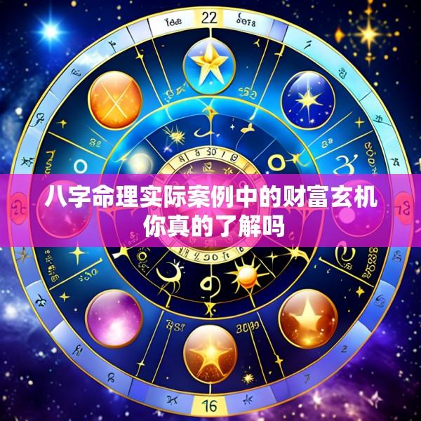 八字命理实际案例中的财富玄机 你真的了解吗