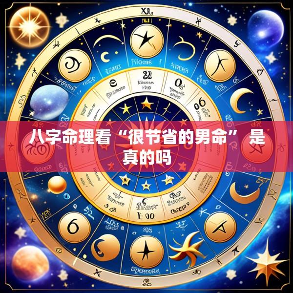 八字命理看“很节省的男命” 是真的吗