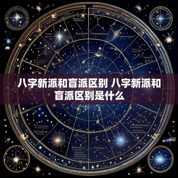 八字新派和盲派区别 八字新派和盲派区别是什么
