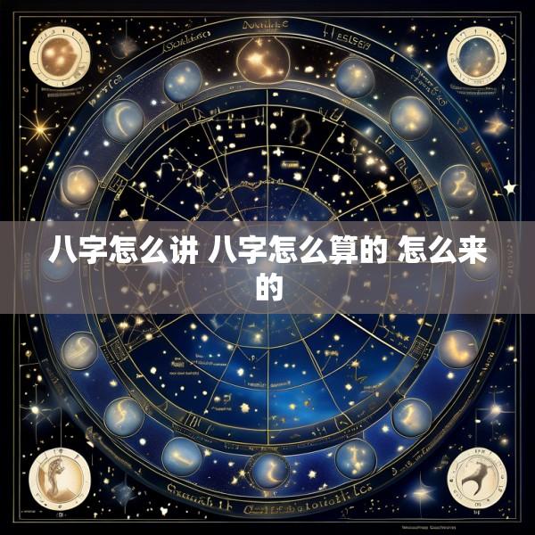 八字怎么讲 八字怎么算的 怎么来的