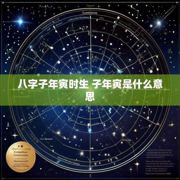 八字子年寅时生 子年寅是什么意思