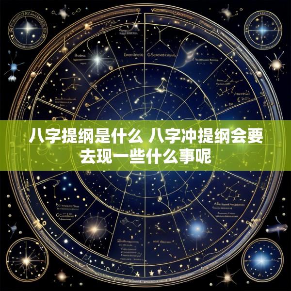 八字提纲是什么 八字冲提纲会要去现一些什么事呢