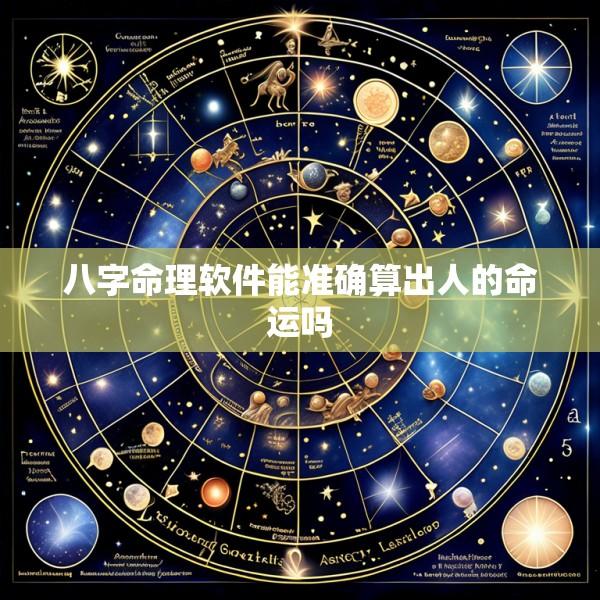 八字命理软件能准确算出人的命运吗