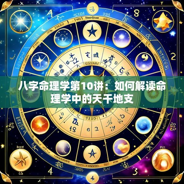 八字命理学第10讲：如何解读命理学中的天干地支