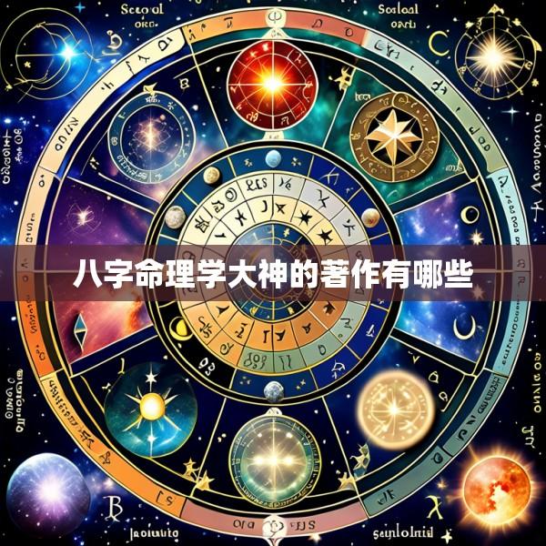 八字命理学大神的著作有哪些