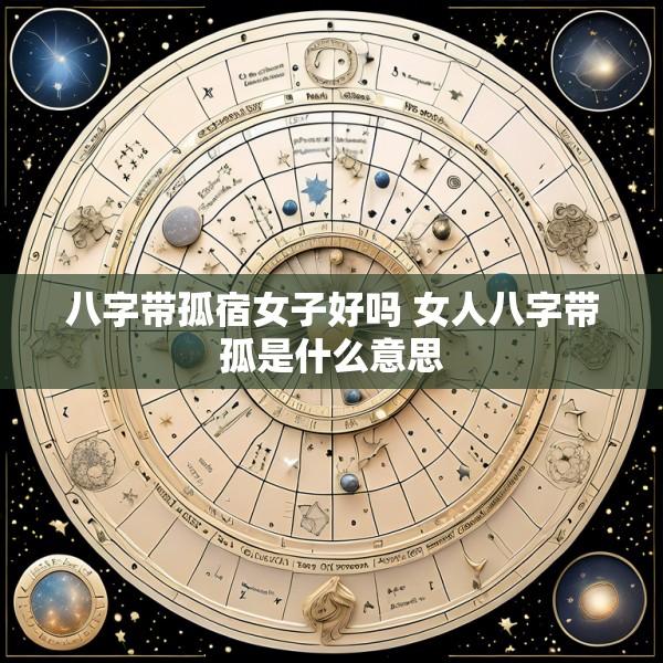 八字带孤宿女子好吗 女人八字带孤是什么意思
