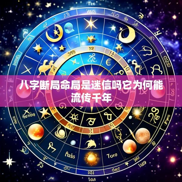 八字断局命局是迷信吗它为何能流传千年