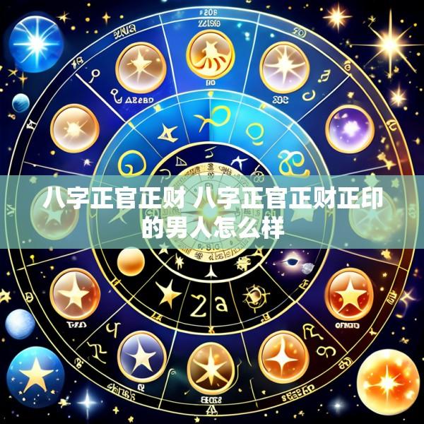 八字正官正财 八字正官正财正印的男人怎么样