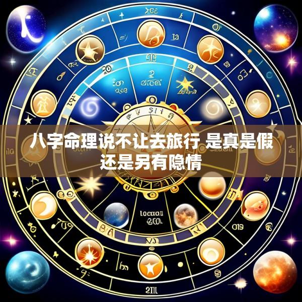 八字命理说不让去旅行 是真是假还是另有隐情