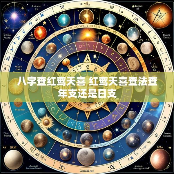 八字查红鸾天喜 红鸾天喜查法查年支还是日支