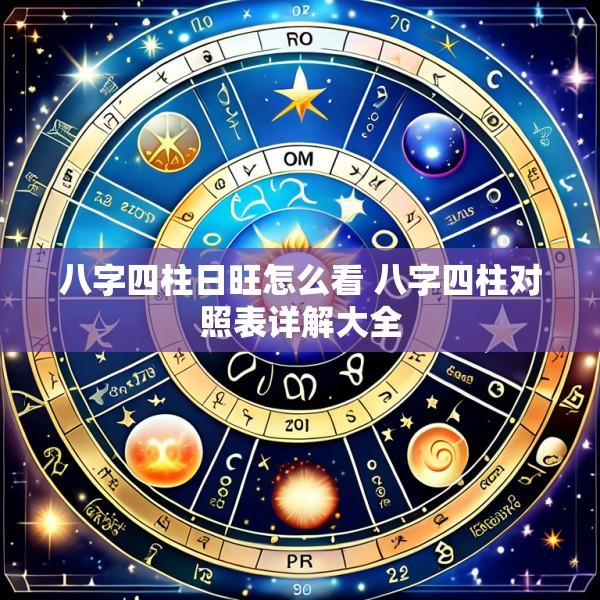 八字四柱日旺怎么看 八字四柱对照表详解大全