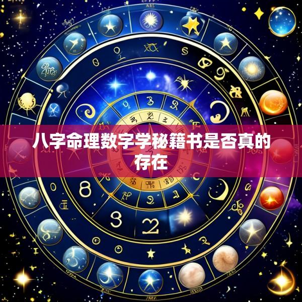 八字命理数字学秘籍书是否真的存在