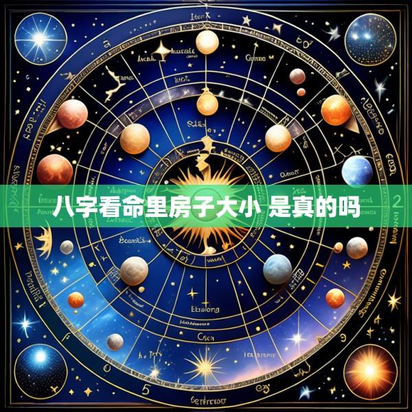 八字看命里房子大小 是真的吗