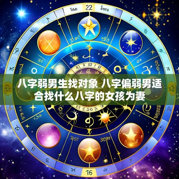 八字弱男生找对象 八字偏弱男适合找什么八字的女孩为妻