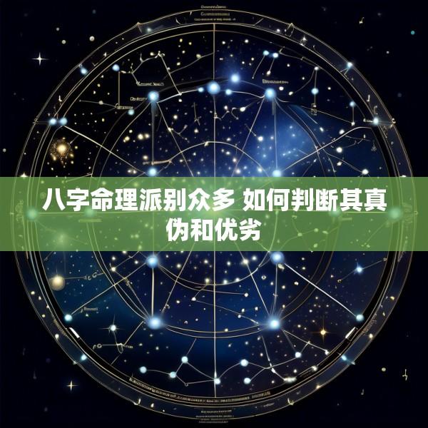八字命理派别众多 如何判断其真伪和优劣