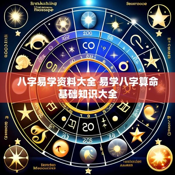 八字易学资料大全 易学八字算命基础知识大全