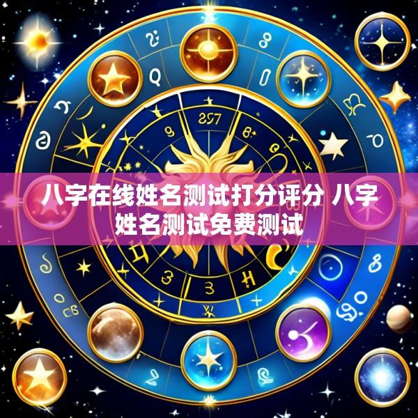 八字在线姓名测试打分评分 八字姓名测试免费测试