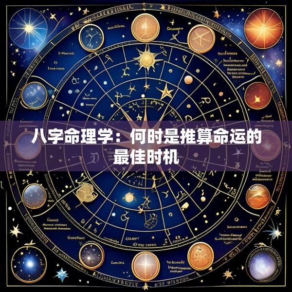 八字命理学：何时是推算命运的最佳时机
