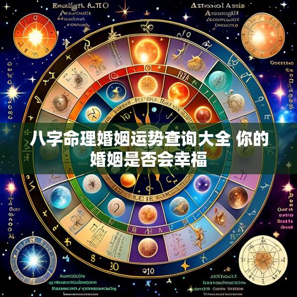 八字命理婚姻运势查询大全 你的婚姻是否会幸福